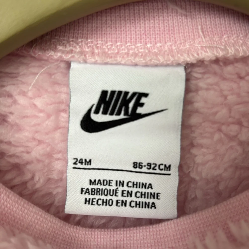 NWOT - Nike Kids Pink Fleece Sweatshirt